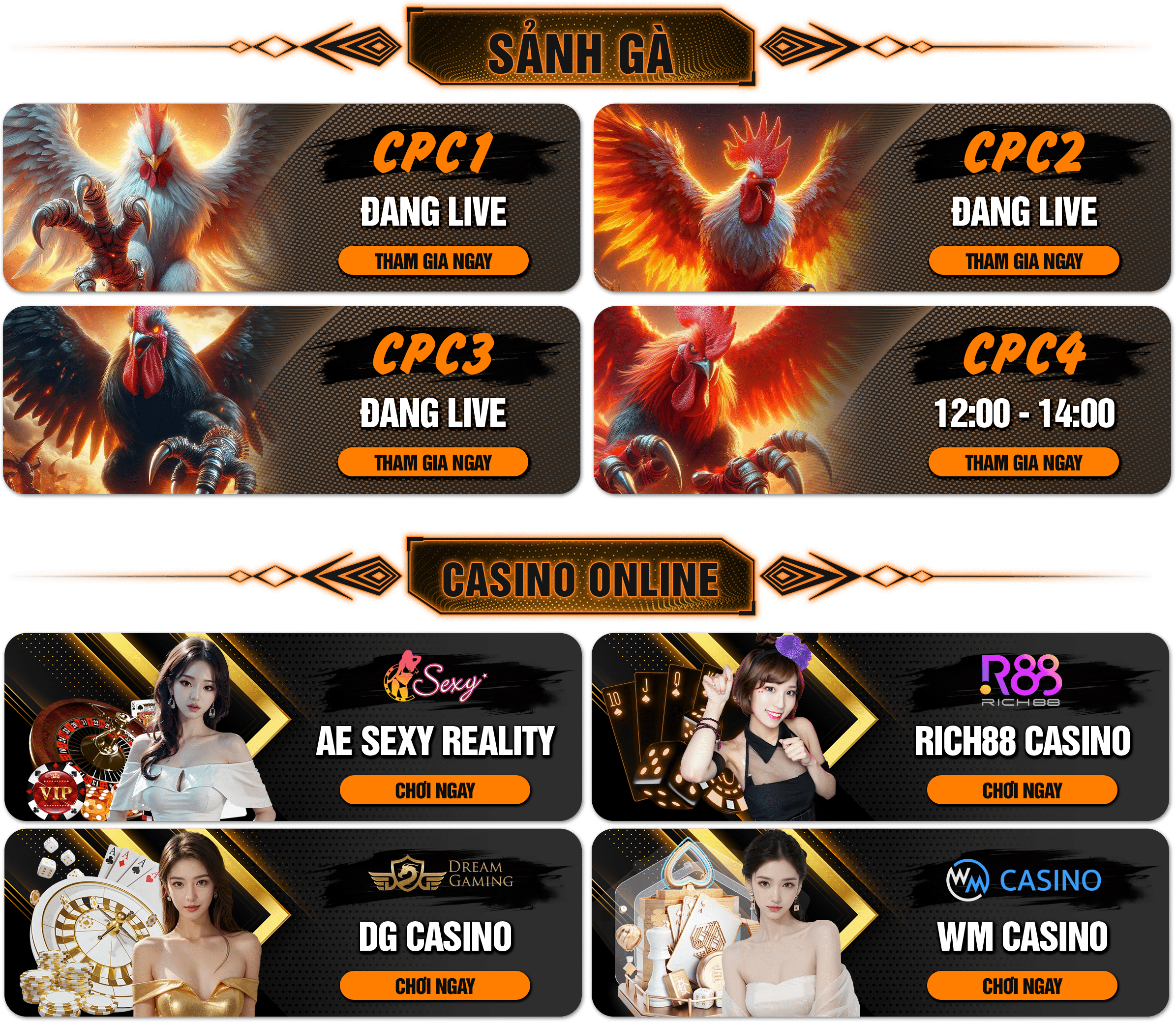 sảnh cá cược alo789